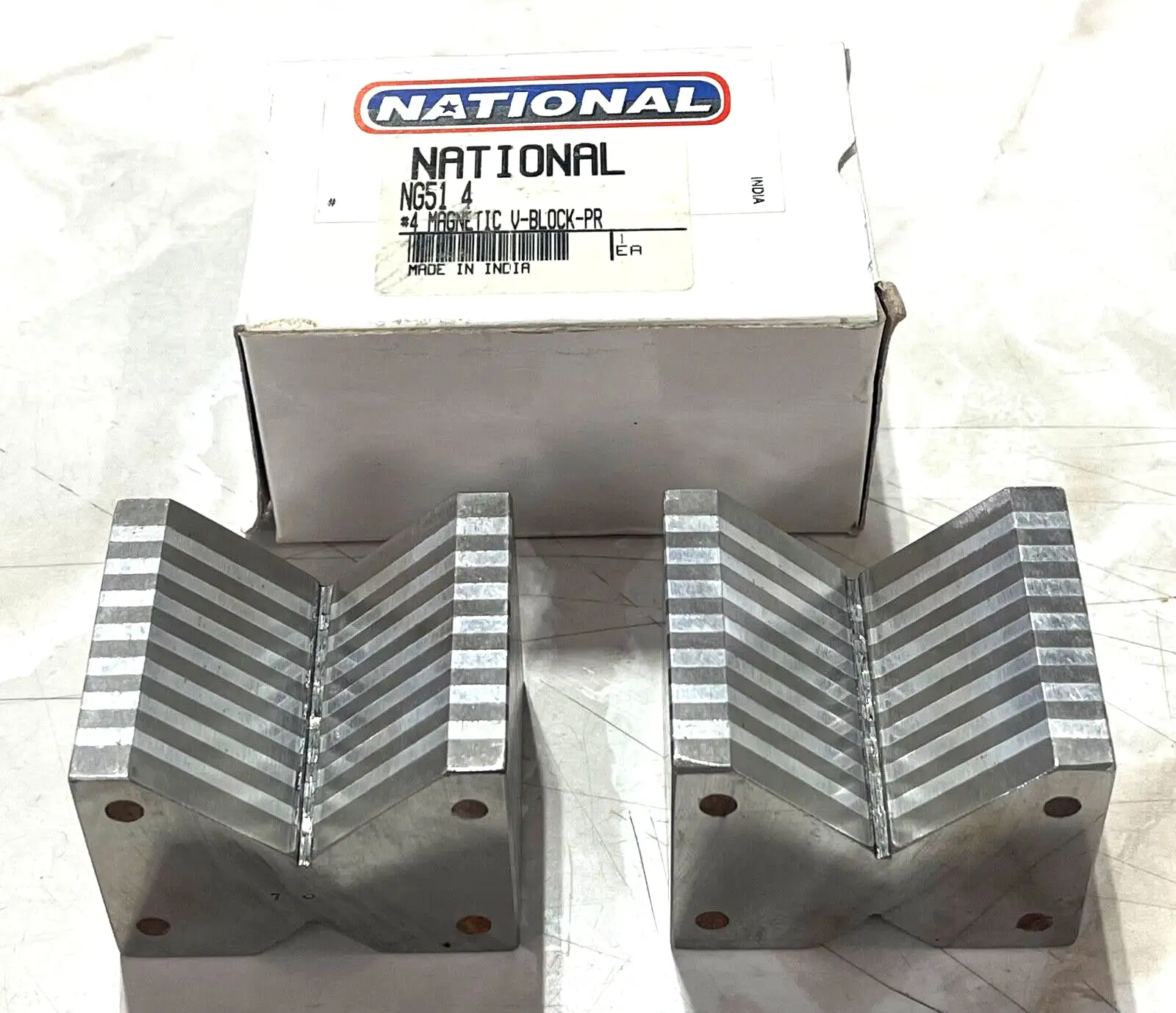 Magnetic V-Block Chuck 1-7/8″ × 2-5/8″ × 2″ Precision Ground 1 Pair