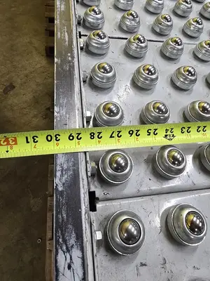 Used HYTROL ROLLER BALL TRANSFER  CONVEYOR Roller Conveyors Wisconsin US | Packer City Sales #1298039