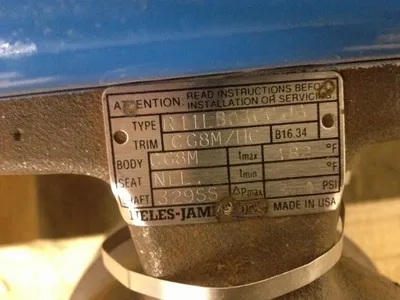 Neles Jamesbury 4"-150 V-Ball Control Valve