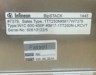 NEW Infineon W1C 600-450F-KM17-1TT250N-LRCVT