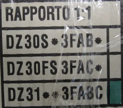 NEW DZ TRASMISSIONI DZ31-3FABC GEAR BOX 1:1 DZ313FABC