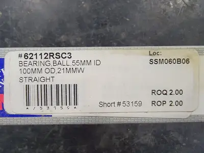 Deep Groove Ball Bearing 62112RSC3