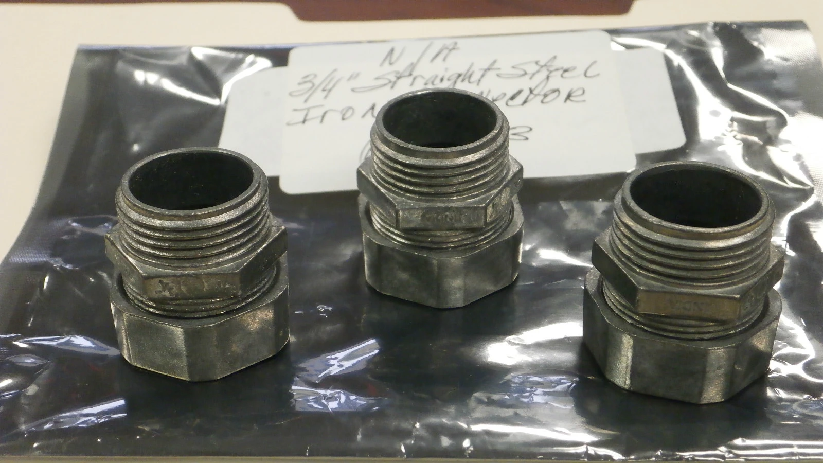 USED Straight Steel Iron 3/4"