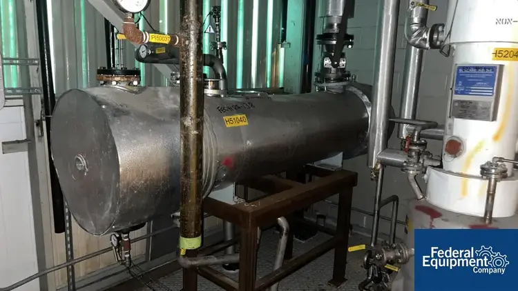 Used Atlas Industrial Manufacturing 157 Sq Ft Atlas Heat Exchanger, 304 S/S, 75/50 Heat Exchangers Ohio US | Federal Equipment Company #127099