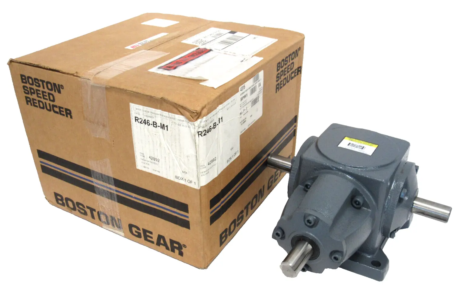 NEW BOSTON GEAR R246-B-M1 GEAR RATIO SPIRAL BEVEL GEARBOX 2:1 R246BM1