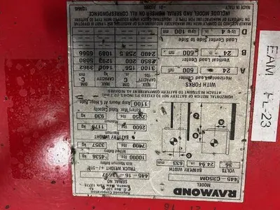 Used RAYMOND 445C35QM 3-Wheel Sit down Electric Counterbalance Forklifts Illinois US | Somerset Equipment Sales #1546127