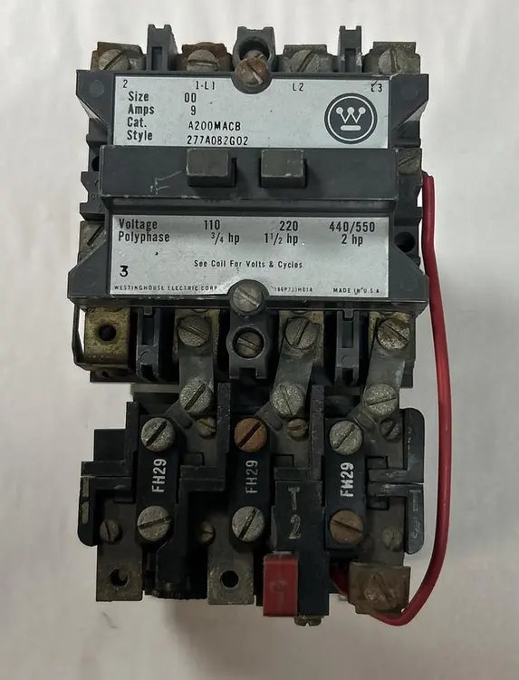 Used WESTINGHOUSE A200MACB Starters Ohio US | Surplus Asset Holdings #1708791