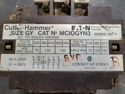 USED CUTLER-HAMMER MCIOGYN3