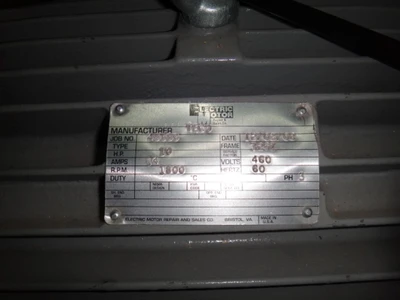 TECO 10 hp, 1800 rpm, 236Z frame, Dual Shaft motor
