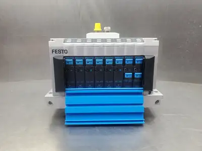 FESTO CPV14-GE-FB-8-CPI 8-Slot Rack w/(161360)(187846) Modules. 6C-19