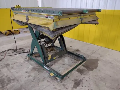 3500 LB X 60" X 48" SOUTHWORTH MODEL #LS4-36 HYDRAULIC SCISSOR LIFT TABLE, 110V SINGLE PHASE: STOCK #20924