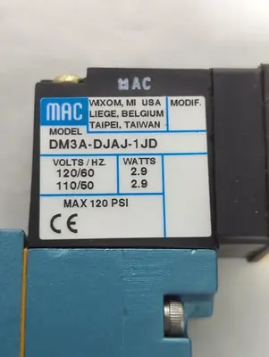 Used MAC VALVES 421A-B0A-DM-DJAJ-1JD Solenoid Valves Ohio US | Surplus Asset Holdings #1403172