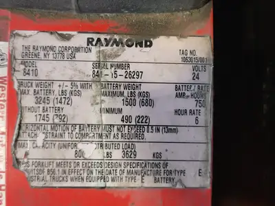 USED RAYMOND 8410