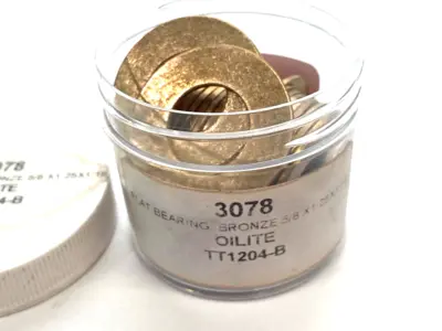 New | in-Stock Oilite Impregnated Sintered Bronze Thrust Washer 5/8" Bore Hardware Washers Michigan US | Maverick Industrial Sales #1394399
