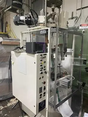 General Form, Fill and Seal Machine with Volumetric Cup Filler