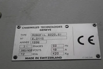 1996 CHARMILLES Robofil 6020.S1 Wire EDM | Levy Recovery Group (12)