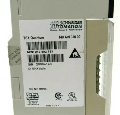 USED SCHNEIDER AUTOMATION 140-AVI-030-00 INPUT MODULE 140AVI03000