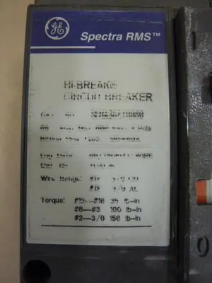 USED GENERAL ELECTRIC SEHA38A10060