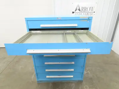 Nu-Era Modular Tool Storage Cabinet 8 Drawer 45x28x61" Stanley Vidmar Lista