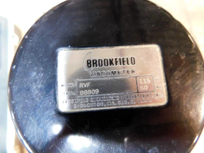 USED BROOKFIELD VISCOMETER RVF