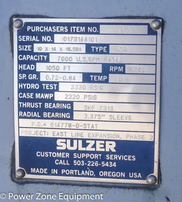 NEW SULZER BINGHAM 10X14X16.5BX HSB