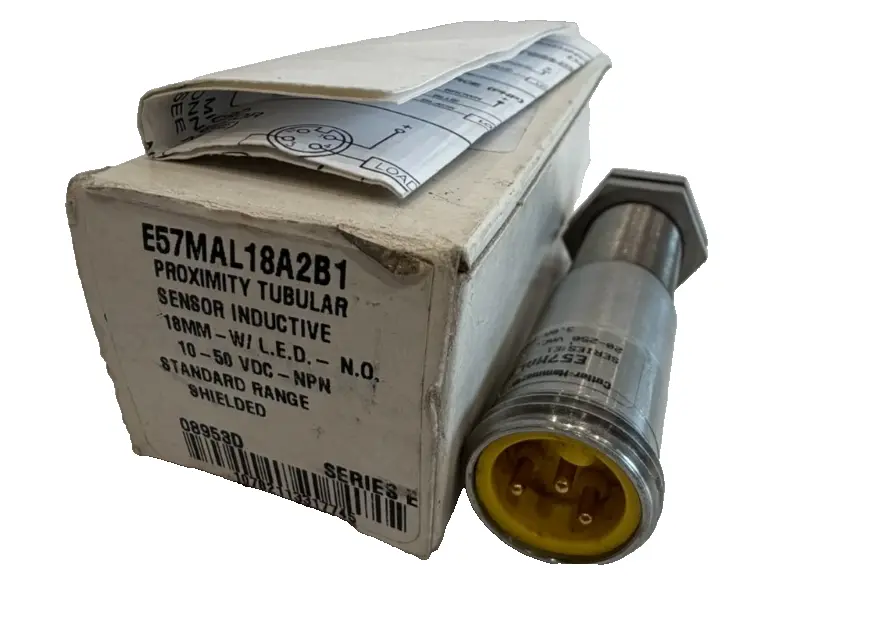 NEW CUTLER HAMMER E57MAL18A2B1 PROXIMITY TUBULAR SENSOR 10-50VDC SER E1