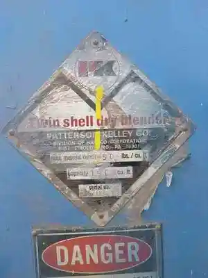 USED PATTERSON-KELLEY TWIN SHELL DRY BLENDER