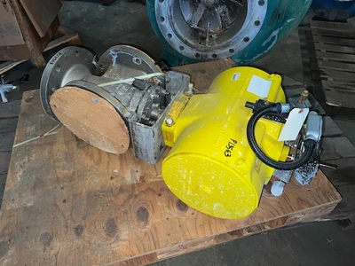 8" Stainless Steel Tufline 3 way AX Plug Valve , Air Operated