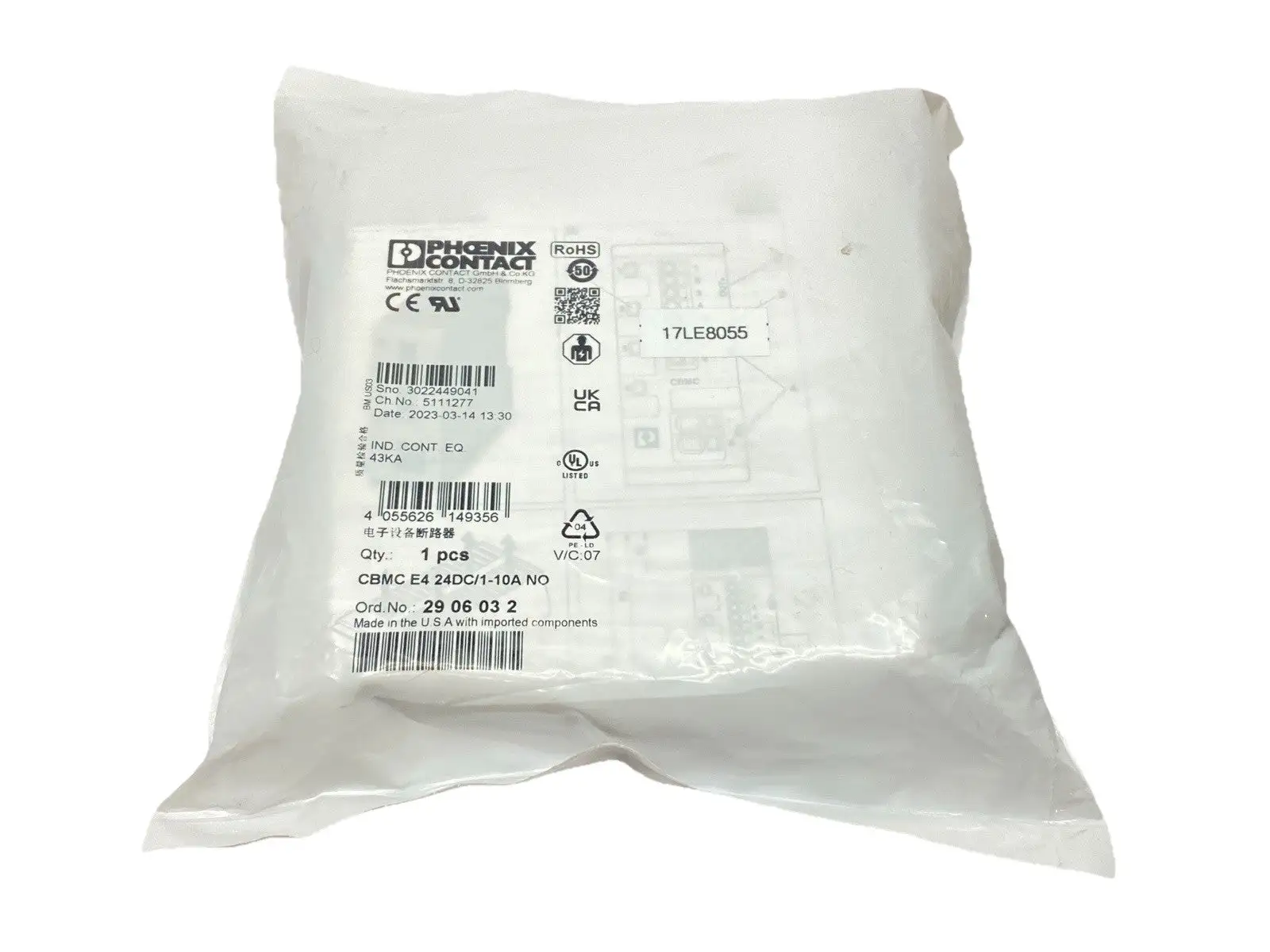 NEW PHOENIX CONTACT ELECTRONIC CIRCUIT BREAKER 2906032