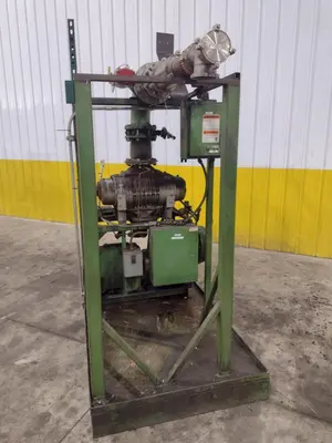 KINNEY HIGH VACUUM PUMP WITH MOTOR: YOBRO #24413