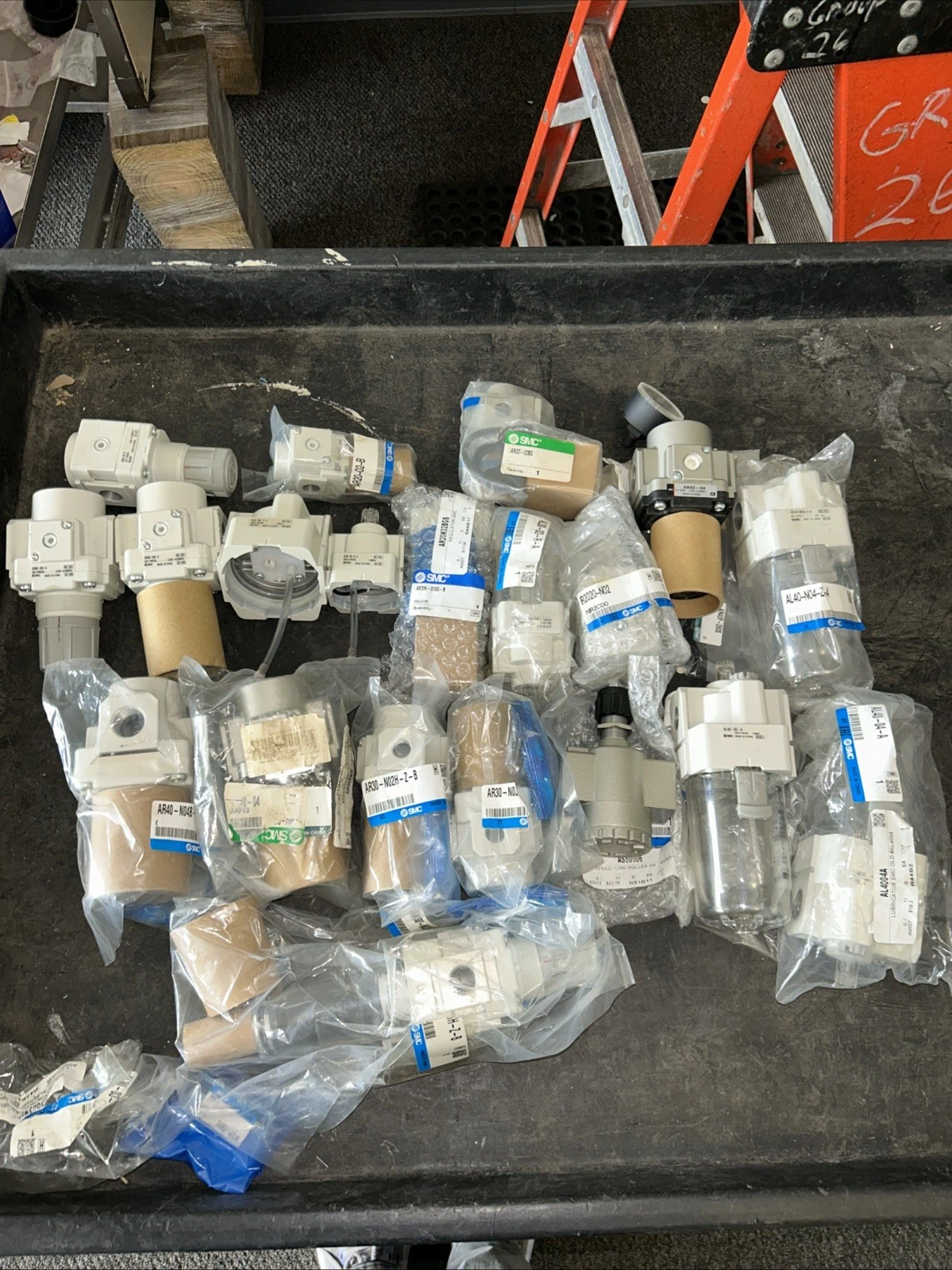Mixed Lot Of NEW SMC Pressure Regulators See Photos For P/N’s Fast Shipping!
