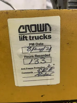 2,000 LB BIG-JOE PDI-24-A05 ELECTRIC WALK BEHIND FORKLIFT. STOCK # 1164723.