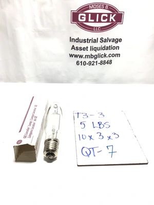 GE Lucalox LU250 High Pressure Sodium Lamp Clear 250 Watts