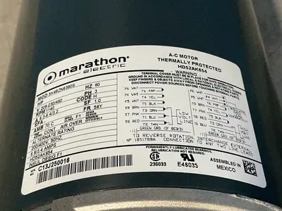 Used MARATHON ELECTRIC 5K49ZN6390S Motors (misc) Ohio US | HGR 24 #1556787