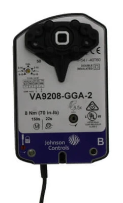 Johnson Controls VA9208-GGA-2 Spring Return Valve Actuator, w/ Plenum Cable [New]