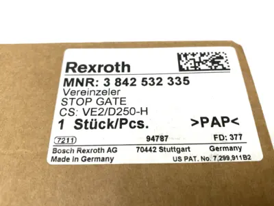New | in-Stock Bosch Rexroth 3842532335, VE2/D250-H Conveyor Parts Michigan US | Maverick Industrial Sales #1395839