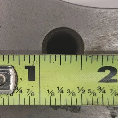 LATHE CHUCK BACK PLATE – 12-1/2IN OD, 4IN CENTER HOLE, 2IN THICKNESS