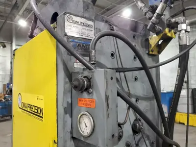 20 TON IOWA PRECISION MODEL #HP20T HUYDRAULIC CUTOFF PRESS with DIE ACCELERATOR AND BECK CONTROLS: YOBRO #25049