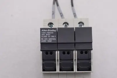ALLEN-BRADLEY 1492-FB3C30 SERIES B 30A 600V CLASS CC FUSE HOLDER STOCK #K-579A