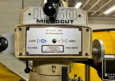 3 HP WILLIS  MODEL #MICRO CUT 1050 CNC TRAK AGE2 CONTROL RAM TYPE MILL: YOBRO #24806