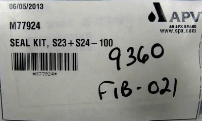 NEW APV M77924 SEAL KIT S23+S24-100