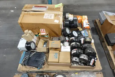 4 PALLETS OF ASSORTED INSTRUMENTATION, TRANSMITTERS, GAUGES, SENSORS, METERS, POSITIONERS