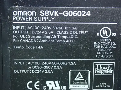 New | in-Stock OMRON S8VKG06024 DIN Rail Power Supplies Ohio US | HGR 24 #907541