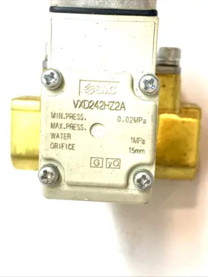 USED SMC PILOT‑OPERATED 2‑PORT SOLENOID VALVE