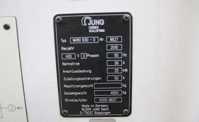 2010 BLOHM VARIO 630-D GRINDERS, SURFACE, RECIPROCATING TABLE - HORIZONTAL | GCH Machinery (4)