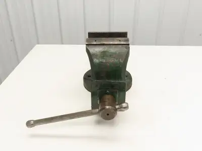 Parker Swiveling Bench Vise 6" Vtg Heavy Duty American Made