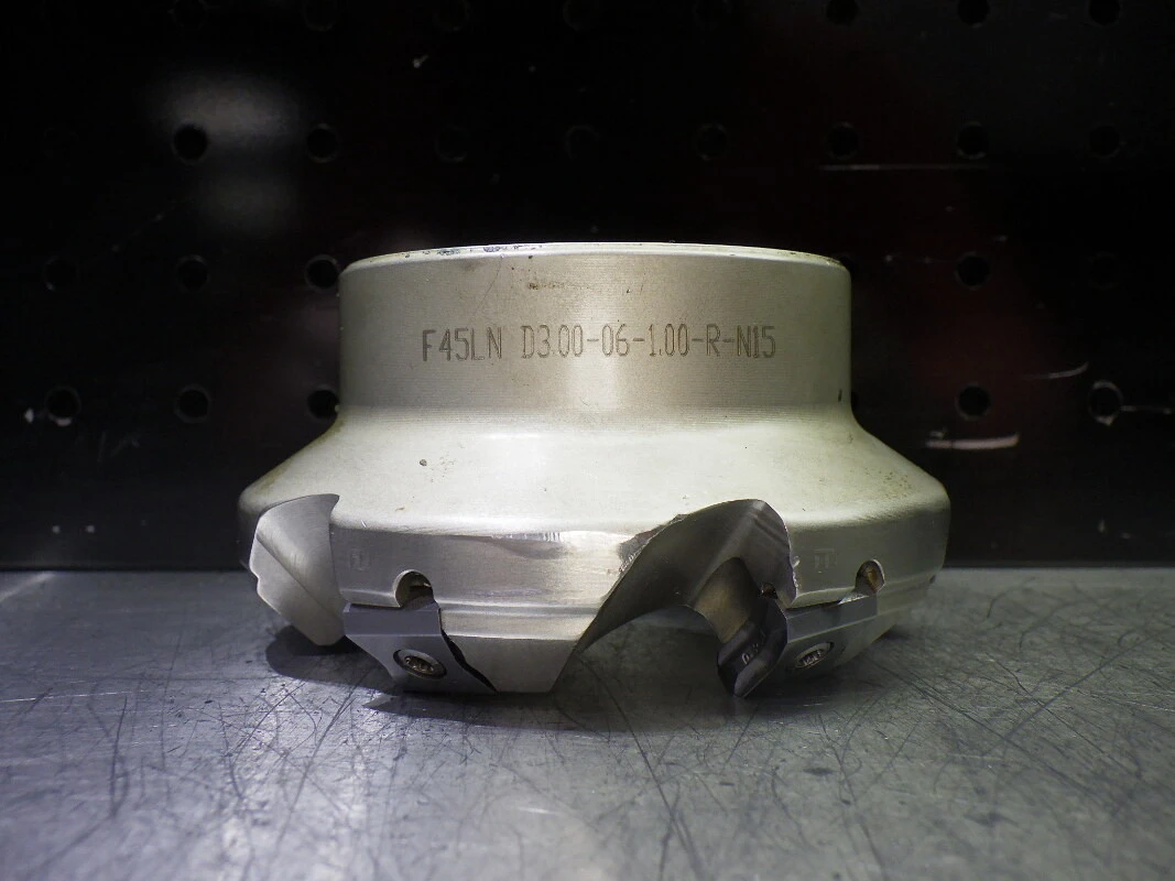 Iscar 3" Indexable Facemill 1" Arbor F45LN D3.00-06-1.00-R-N15 (LOC2859A)