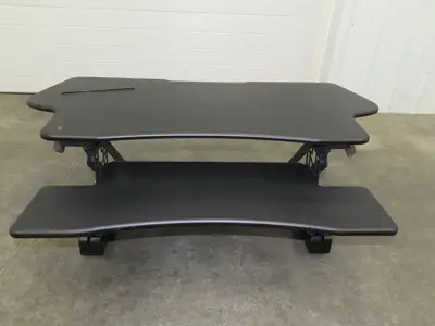 Mount-It! Sit Stand Desk XL 48" Wide Approx. 12" Infinitely Adjustable Height