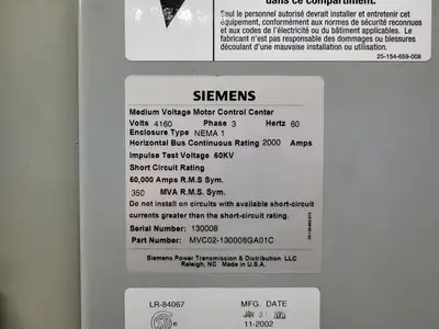 USED SIEMENS MVC02-130008GA01C