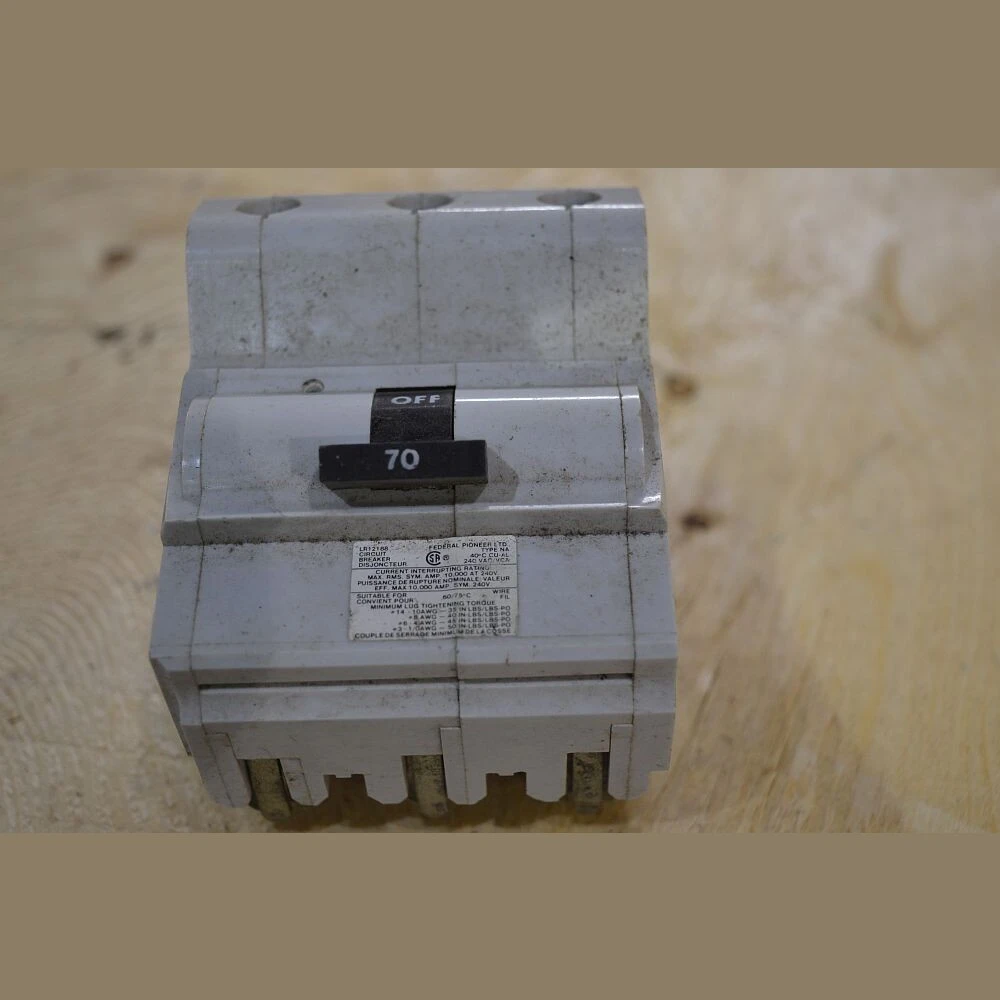 Federal Pioneer 3 Pole 70 Amp Breaker